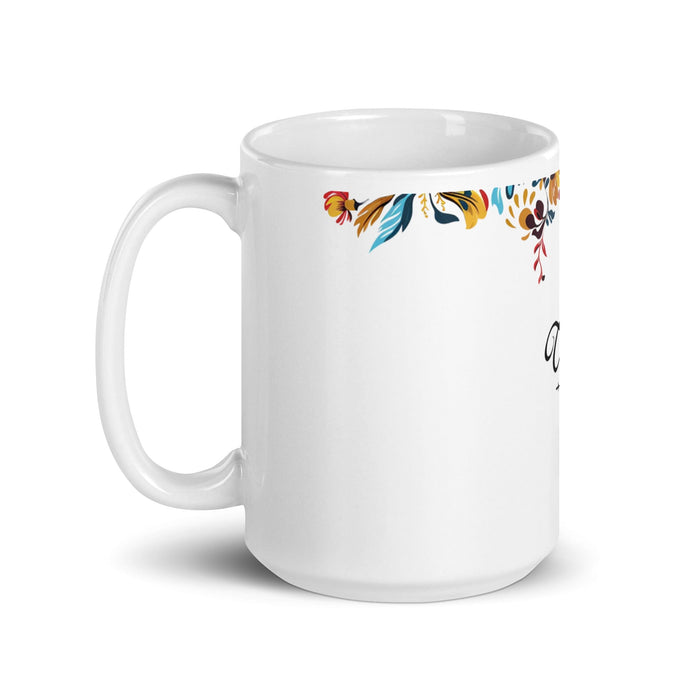 Celia Exclusive Name Art Piece Home Office Work Coffee Mug Mexican Spanish Pride Gift Cup One-Of-A-Kind Calligraphy White Glossy Mug | C20 Mexicada