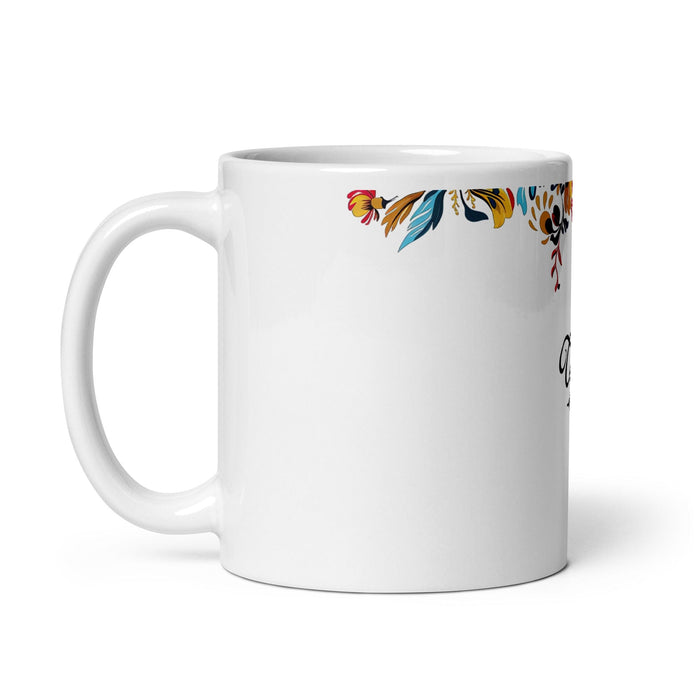 Celia Exclusive Name Art Piece Home Office Work Coffee Mug Mexican Spanish Pride Gift Cup One-Of-A-Kind Calligraphy White Glossy Mug | C21 Mexicada