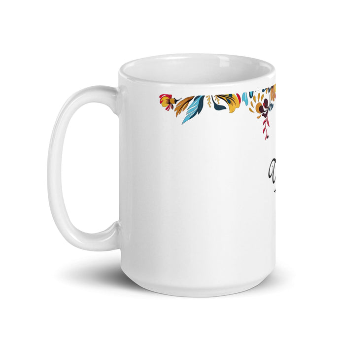 Celia Exclusive Name Art Piece Home Office Work Coffee Mug Mexican Spanish Pride Gift Cup One-Of-A-Kind Calligraphy White Glossy Mug | C21 Mexicada