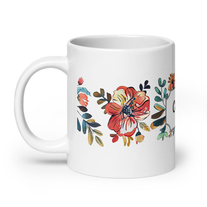 Celia Exclusive Name Art Piece Home Office Work Coffee Mug Mexican Spanish Pride Gift Cup One-Of-A-Kind Calligraphy White Glossy Mug | C8 Mexicada