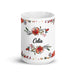 Celia Exclusive Name Art Piece Home Office Work Coffee Mug Mexican Spanish Pride Gift Cup One-Of-A-Kind Calligraphy White Glossy Mug | C9 Mexicada