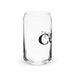 César Exclusive Name Art Piece Can-Shaped Glass Home Office Work Mexican Spanish Pride Gift Cup One-Of-A-Kind Calligraphy Glass | C9 Mexicada