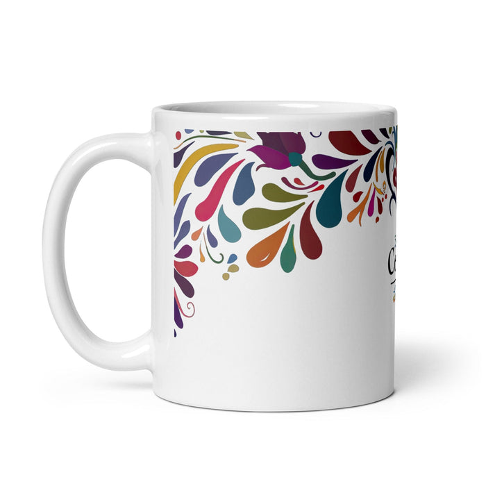 César Exclusive Name Art Piece Home Office Work Coffee Mug Mexican Spanish Pride Gift Cup One-Of-A-Kind Calligraphy White Glossy Mug | C10 Mexicada