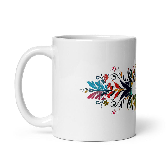 César Exclusive Name Art Piece Home Office Work Coffee Mug Mexican Spanish Pride Gift Cup One-Of-A-Kind Calligraphy White Glossy Mug | C12 Mexicada