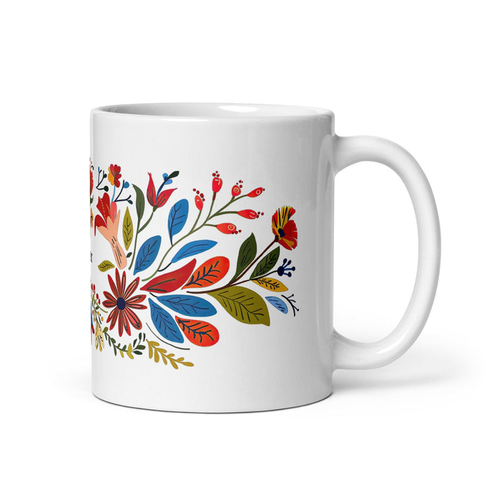 César Exclusive Name Art Piece Home Office Work Coffee Mug Mexican Spanish Pride Gift Cup One-Of-A-Kind Calligraphy White Glossy Mug | C13 Mexicada 11 oz