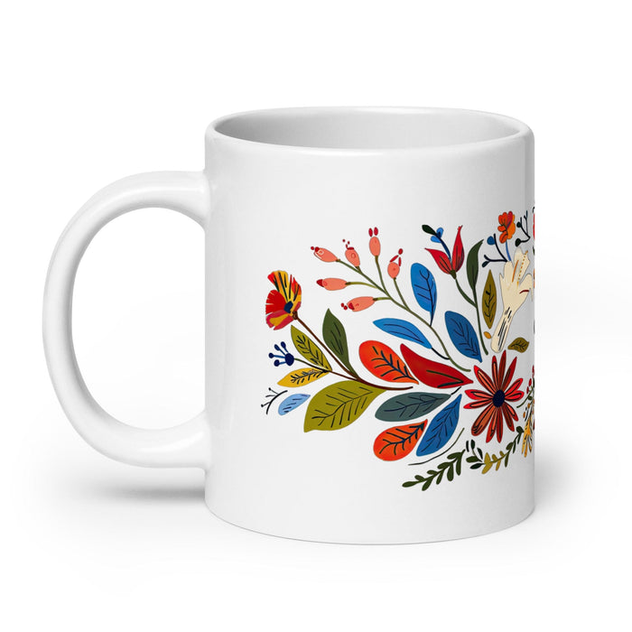 César Exclusive Name Art Piece Home Office Work Coffee Mug Mexican Spanish Pride Gift Cup One-Of-A-Kind Calligraphy White Glossy Mug | C13 Mexicada