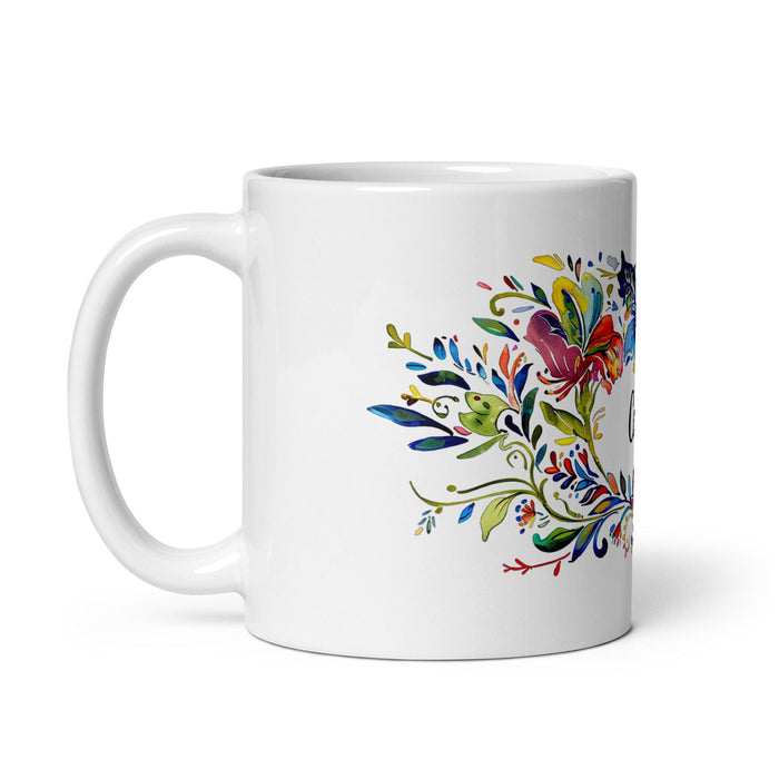 César Exclusive Name Art Piece Home Office Work Coffee Mug Mexican Spanish Pride Gift Cup One-Of-A-Kind Calligraphy White Glossy Mug | C17 Mexicada