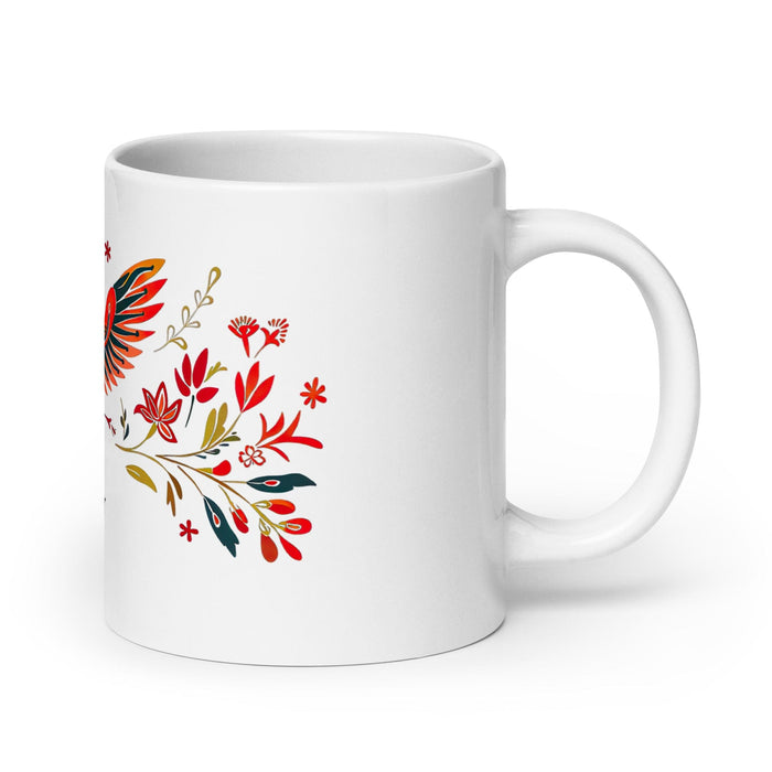 César Exclusive Name Art Piece Home Office Work Coffee Mug Mexican Spanish Pride Gift Cup One-Of-A-Kind Calligraphy White Glossy Mug | C21 Mexicada 20 oz