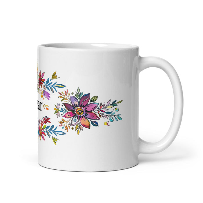 César Exclusive Name Art Piece Home Office Work Coffee Mug Mexican Spanish Pride Gift Cup One-Of-A-Kind Calligraphy White Glossy Mug | C22 Mexicada 11 oz