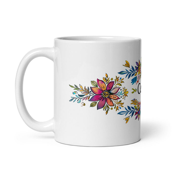 César Exclusive Name Art Piece Home Office Work Coffee Mug Mexican Spanish Pride Gift Cup One-Of-A-Kind Calligraphy White Glossy Mug | C22 Mexicada