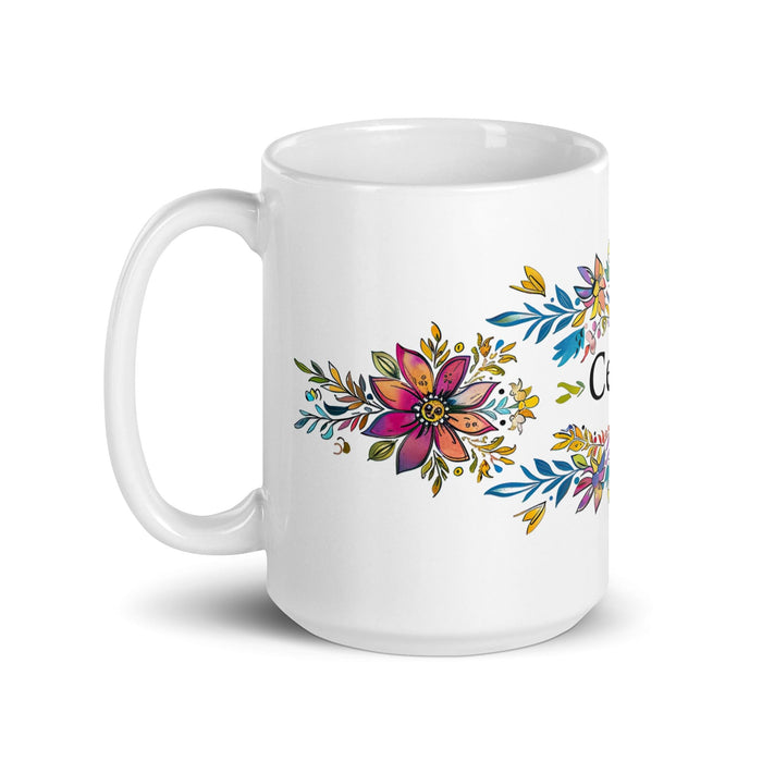 César Exclusive Name Art Piece Home Office Work Coffee Mug Mexican Spanish Pride Gift Cup One-Of-A-Kind Calligraphy White Glossy Mug | C22 Mexicada