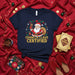 CHANCLA CLAUS CERTIFIED T-Shirt Funny Santa Claus Holding a Chancla Slipper Flip Flop Spanish Christmas Feliz Navidad Holiday Tee Gift for Latina Latino Mom Dad Mexicada