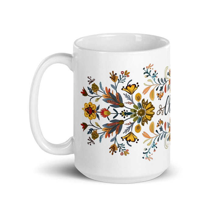 Chandler Exclusive Name Art Piece Home Office Work Coffee Mug Mexican Spanish Pride Gift Cup One-Of-A-Kind Calligraphy White Glossy Mug | C15 Mexicada