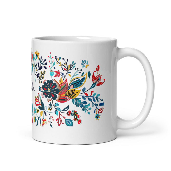 Chandler Exclusive Name Art Piece Home Office Work Coffee Mug Mexican Spanish Pride Gift Cup One-Of-A-Kind Calligraphy White Glossy Mug | C17 Mexicada 11 oz