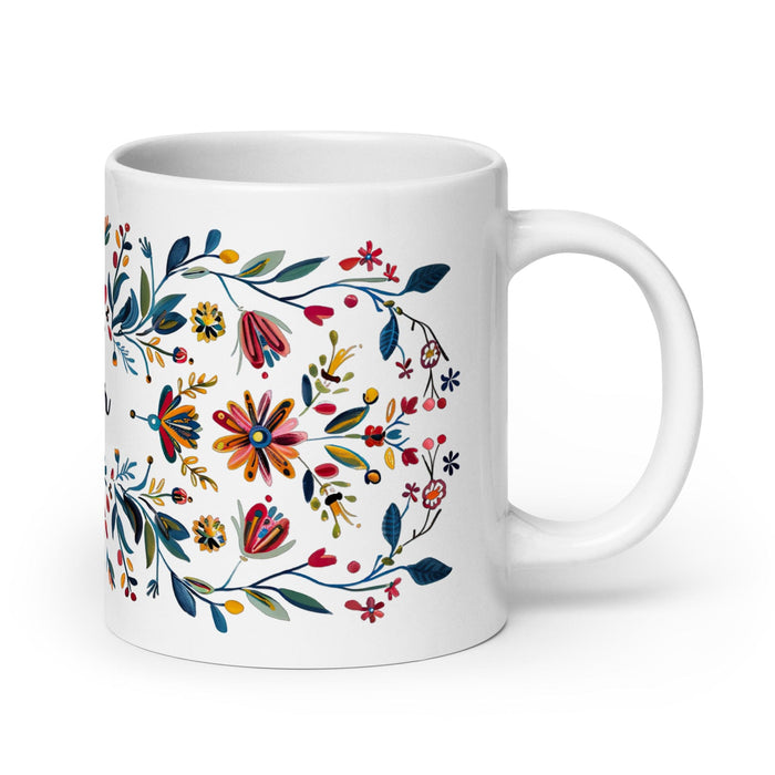 Chandler Exclusive Name Art Piece Home Office Work Coffee Mug Mexican Spanish Pride Gift Cup One-Of-A-Kind Calligraphy White Glossy Mug | C20 Mexicada 20 oz