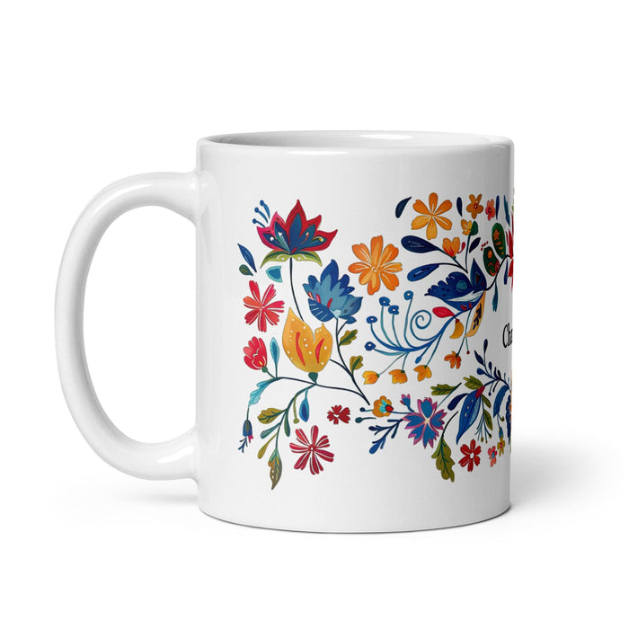 Chandler Exclusive Name Art Piece Home Office Work Coffee Mug Mexican Spanish Pride Gift Cup One-Of-A-Kind Calligraphy White Glossy Mug | C21 Mexicada