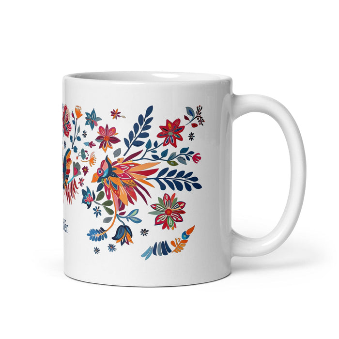 Chandler Exclusive Name Art Piece Home Office Work Coffee Mug Mexican Spanish Pride Gift Cup One-Of-A-Kind Calligraphy White Glossy Mug | C29 Mexicada 11 oz