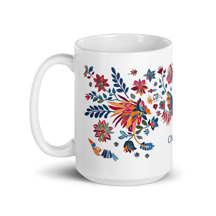 Chandler Exclusive Name Art Piece Home Office Work Coffee Mug Mexican Spanish Pride Gift Cup One-Of-A-Kind Calligraphy White Glossy Mug | C29 Mexicada