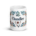 Chandler Exclusive Name Art Piece Home Office Work Coffee Mug Mexican Spanish Pride Gift Cup One-Of-A-Kind Calligraphy White Glossy Mug | C5 Mexicada