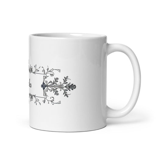 Charles Exclusive Name Art Piece Home Office Work Coffee Mug Mexican Spanish Pride Gift Cup One-Of-A-Kind Calligraphy White Glossy Mug | C12 Mexicada 11 oz