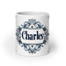 Charles Exclusive Name Art Piece Home Office Work Coffee Mug Mexican Spanish Pride Gift Cup One-Of-A-Kind Calligraphy White Glossy Mug | C15 Mexicada