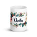 Charles Exclusive Name Art Piece Home Office Work Coffee Mug Mexican Spanish Pride Gift Cup One-Of-A-Kind Calligraphy White Glossy Mug | C2 Mexicada