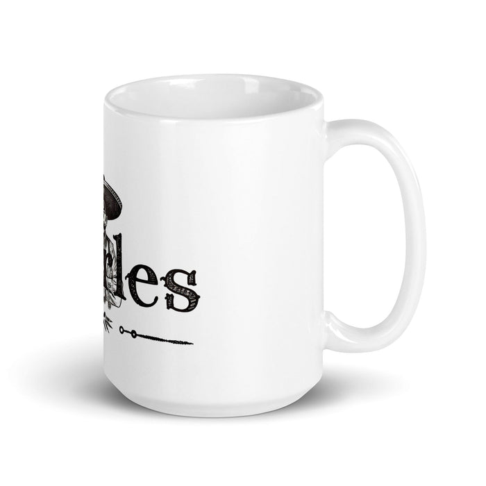 Charles Exclusive Name Art Piece Home Office Work Coffee Mug Mexican Spanish Pride Gift Cup One-Of-A-Kind Calligraphy White Glossy Mug | C4 Mexicada 15 oz