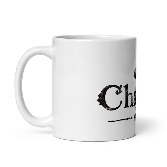 Charles Exclusive Name Art Piece Home Office Work Coffee Mug Mexican Spanish Pride Gift Cup One-Of-A-Kind Calligraphy White Glossy Mug | C4 Mexicada