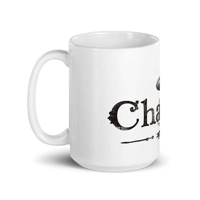 Charles Exclusive Name Art Piece Home Office Work Coffee Mug Mexican Spanish Pride Gift Cup One-Of-A-Kind Calligraphy White Glossy Mug | C4 Mexicada