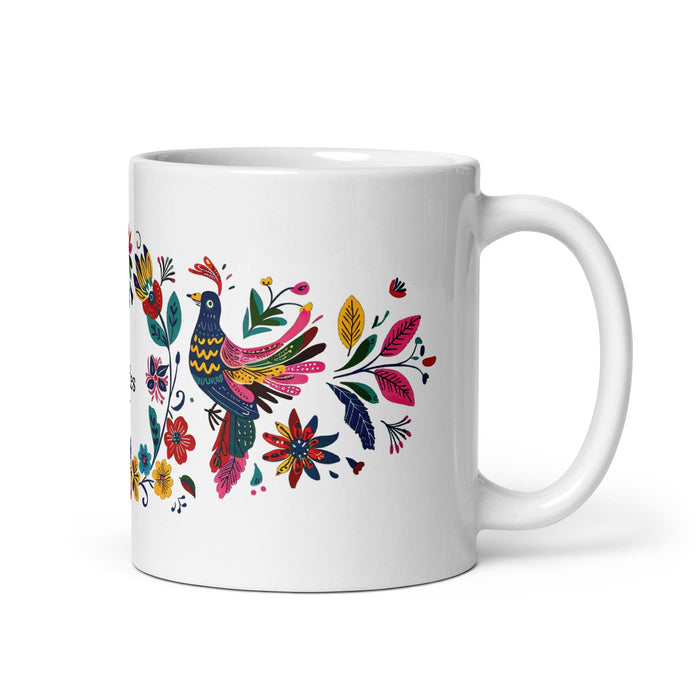 Charles Exclusive Name Art Piece Home Office Work Coffee Mug Mexican Spanish Pride Gift Cup One-Of-A-Kind Calligraphy White Glossy Mug | C9 Mexicada 11 oz