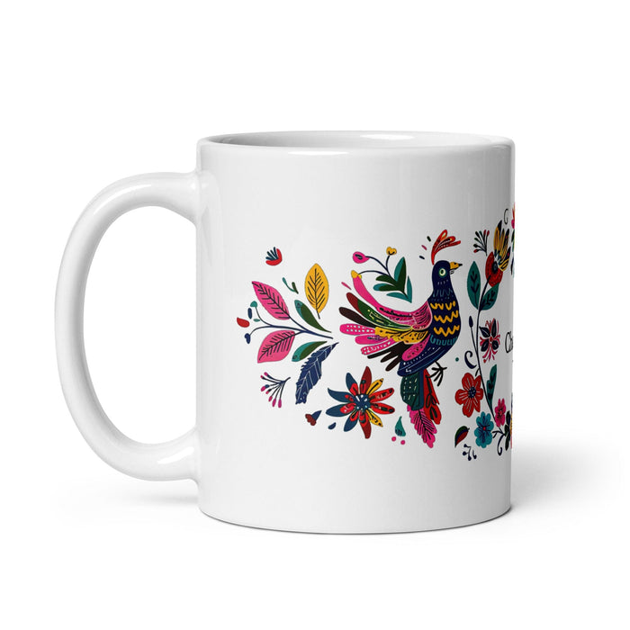 Charles Exclusive Name Art Piece Home Office Work Coffee Mug Mexican Spanish Pride Gift Cup One-Of-A-Kind Calligraphy White Glossy Mug | C9 Mexicada