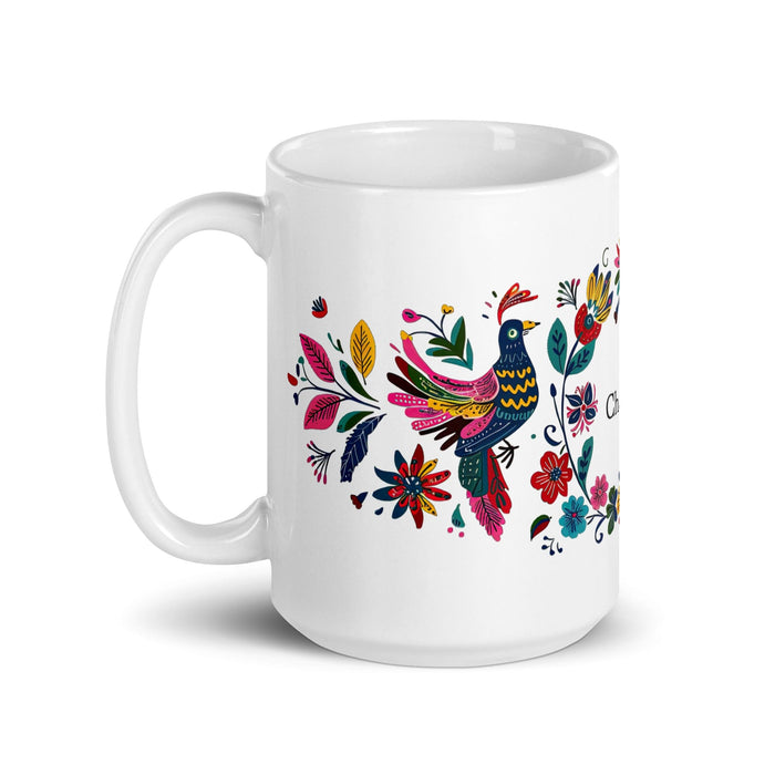 Charles Exclusive Name Art Piece Home Office Work Coffee Mug Mexican Spanish Pride Gift Cup One-Of-A-Kind Calligraphy White Glossy Mug | C9 Mexicada