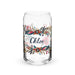 Chloe Exclusive Name Art Piece Can-Shaped Glass Home Office Work Mexican Spanish Pride Gift Cup One-Of-A-Kind Calligraphy Glass | C11 Mexicada 16 oz