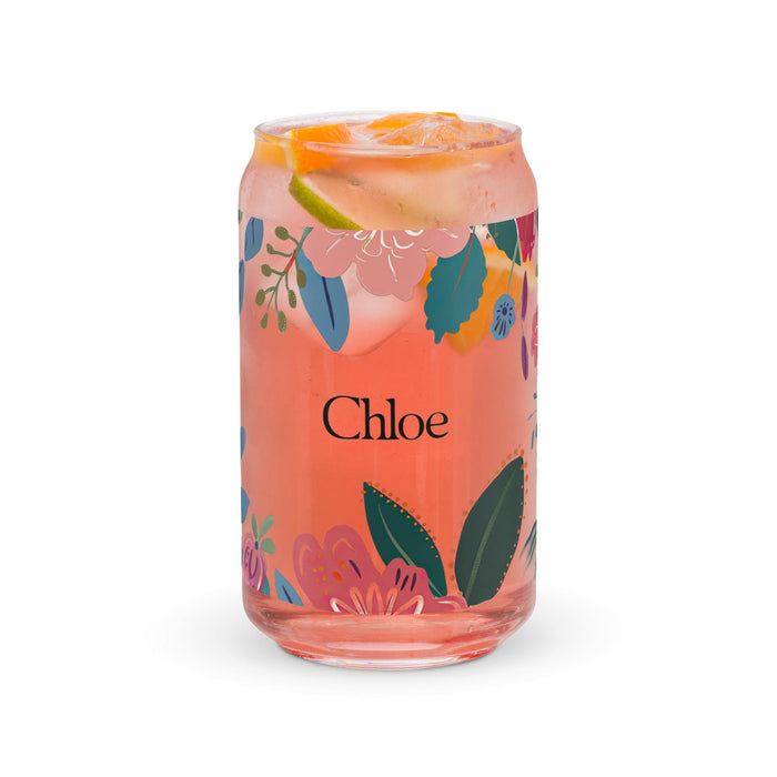 Chloe Exclusive Name Art Piece Can-Shaped Glass Home Office Work Mexican Spanish Pride Gift Cup One-Of-A-Kind Calligraphy Glass | C21 Mexicada