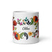 Chloe Exclusive Name Art Piece Home Office Work Coffee Mug Mexican Spanish Pride Gift Cup One-Of-A-Kind Calligraphy White Glossy Mug | C1 Mexicada