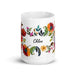 Chloe Exclusive Name Art Piece Home Office Work Coffee Mug Mexican Spanish Pride Gift Cup One-Of-A-Kind Calligraphy White Glossy Mug | C1 Mexicada