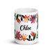 Chloe Exclusive Name Art Piece Home Office Work Coffee Mug Mexican Spanish Pride Gift Cup One-Of-A-Kind Calligraphy White Glossy Mug | C14 Mexicada