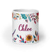 Chloe Exclusive Name Art Piece Home Office Work Coffee Mug Mexican Spanish Pride Gift Cup One-Of-A-Kind Calligraphy White Glossy Mug | C16 Mexicada