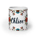 Chloe Exclusive Name Art Piece Home Office Work Coffee Mug Mexican Spanish Pride Gift Cup One-Of-A-Kind Calligraphy White Glossy Mug | C2 Mexicada