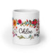 Chloe Exclusive Name Art Piece Home Office Work Coffee Mug Mexican Spanish Pride Gift Cup One-Of-A-Kind Calligraphy White Glossy Mug | C20 Mexicada