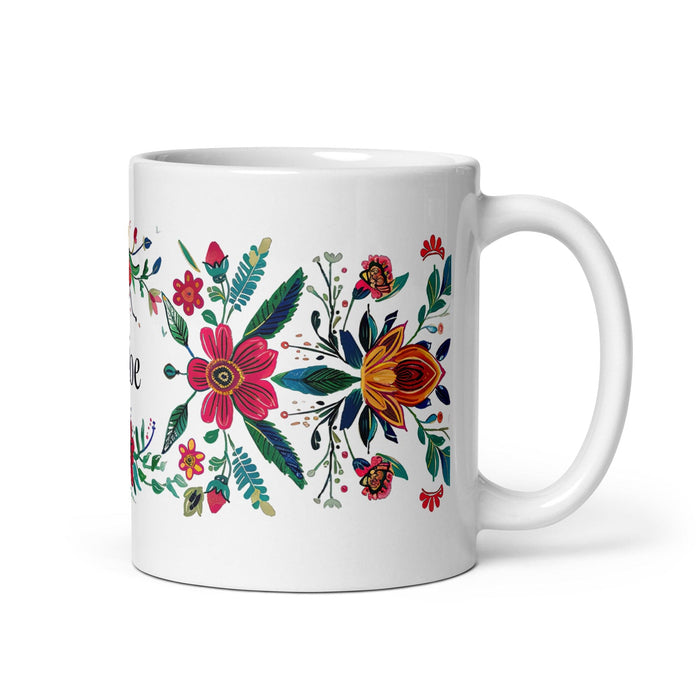 Chloe Exclusive Name Art Piece Home Office Work Coffee Mug Mexican Spanish Pride Gift Cup One-Of-A-Kind Calligraphy White Glossy Mug | C26 Mexicada 11 oz