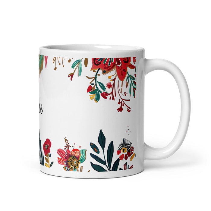 Chloe Exclusive Name Art Piece Home Office Work Coffee Mug Mexican Spanish Pride Gift Cup One-Of-A-Kind Calligraphy White Glossy Mug | C28 Mexicada 11 oz