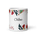 Chloe Exclusive Name Art Piece Home Office Work Coffee Mug Mexican Spanish Pride Gift Cup One-Of-A-Kind Calligraphy White Glossy Mug | C28 Mexicada