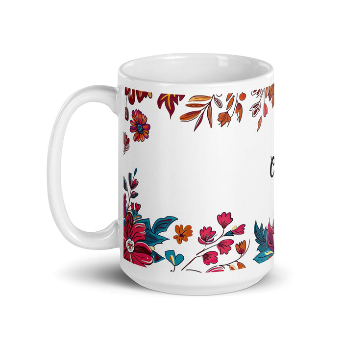 Chloe Exclusive Name Art Piece Home Office Work Coffee Mug Mexican Spanish Pride Gift Cup One-Of-A-Kind Calligraphy White Glossy Mug | C29 Mexicada