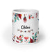 Chloe Exclusive Name Art Piece Home Office Work Coffee Mug Mexican Spanish Pride Gift Cup One-Of-A-Kind Calligraphy White Glossy Mug | C4 Mexicada