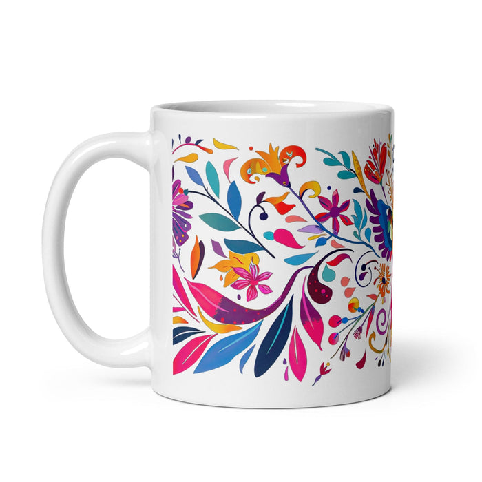 Chloe Exclusive Name Art Piece Home Office Work Coffee Mug Mexican Spanish Pride Gift Cup One-Of-A-Kind Calligraphy White Glossy Mug | C5 Mexicada