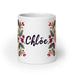 Chloe Exclusive Name Art Piece Home Office Work Coffee Mug Mexican Spanish Pride Gift Cup One-Of-A-Kind Calligraphy White Glossy Mug | C7 Mexicada