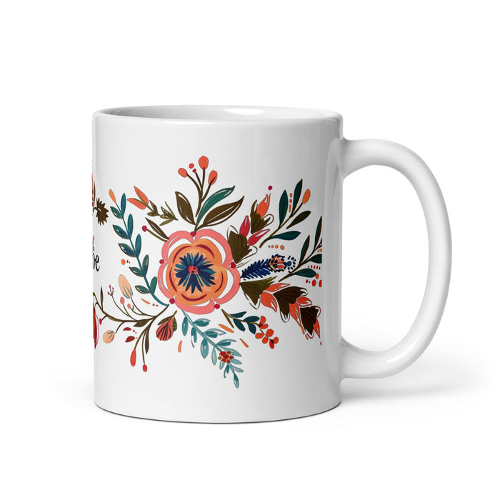 Chloe Exclusive Name Art Piece Home Office Work Coffee Mug Mexican Spanish Pride Gift Cup One-Of-A-Kind Calligraphy White Glossy Mug | C9 Mexicada 11 oz