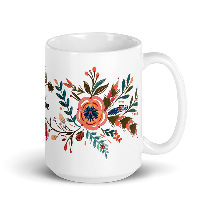 Chloe Exclusive Name Art Piece Home Office Work Coffee Mug Mexican Spanish Pride Gift Cup One-Of-A-Kind Calligraphy White Glossy Mug | C9 Mexicada 15 oz