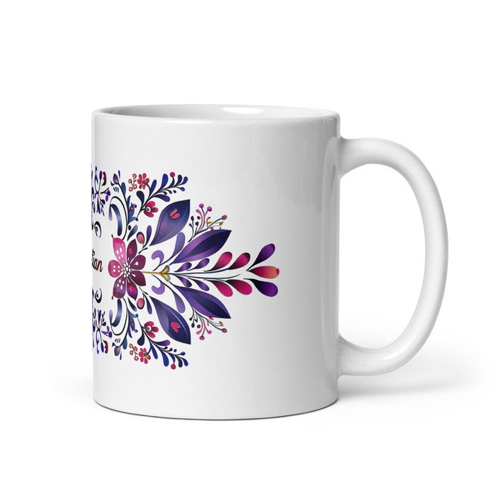 Christian Exclusive Name Art Piece Home Office Work Coffee Mug Mexican Spanish Pride Gift Cup One-Of-A-Kind Calligraphy White Glossy Mug | C1 Mexicada 11 oz